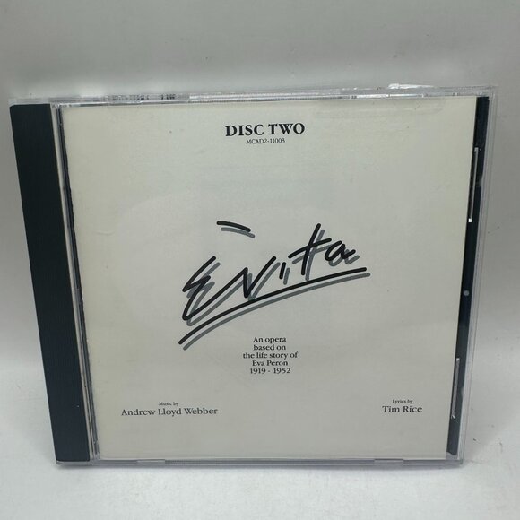 Evita - Andrew Lloyd Webber,Tim Rice - CD Disc 1-2 MCA Records 1976 - Picture 5 of 7